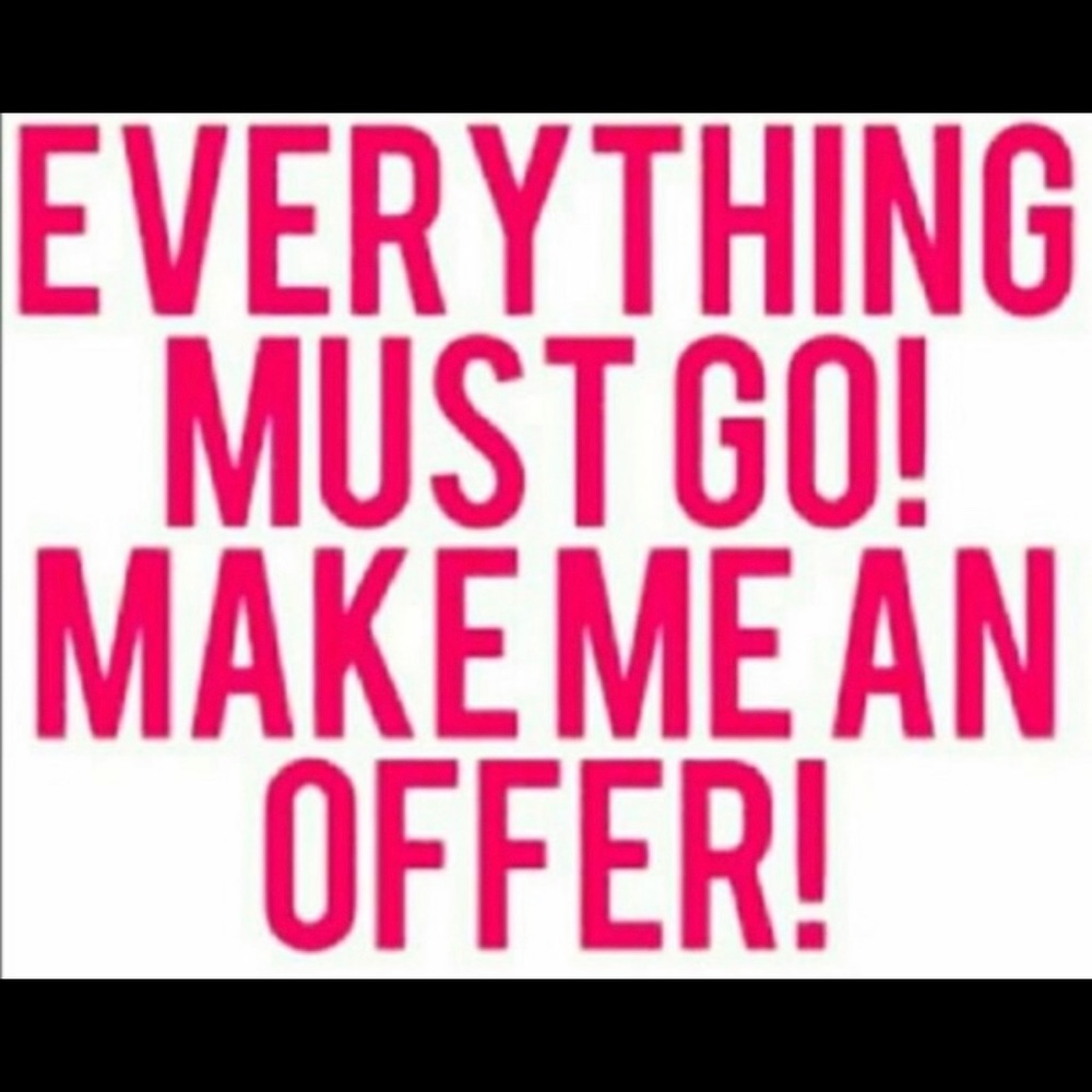 Closet clear out. Open to all reasonable offers.